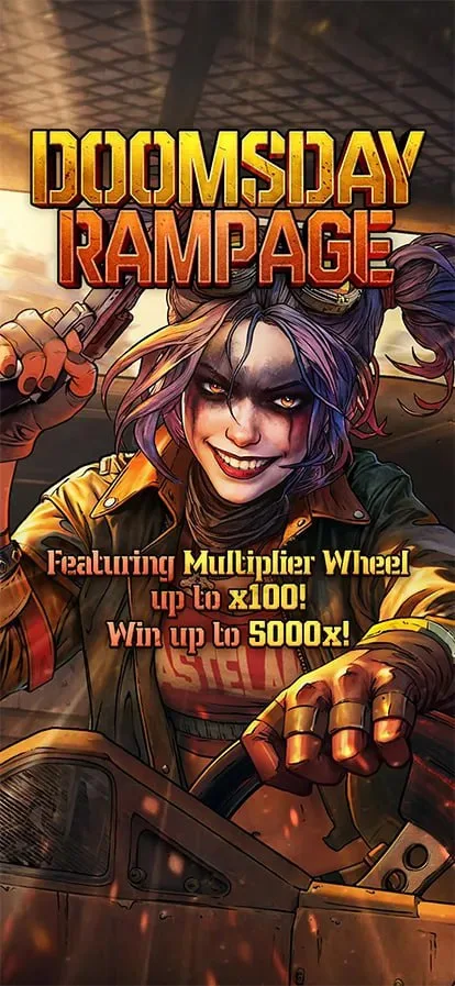 ทดลองเล่นสล็อต PIGPG เกม Doomsday Rampage สล็อตวันสิ้นโลก ลุ้นวงล้อคูณสูงสุด 5000x