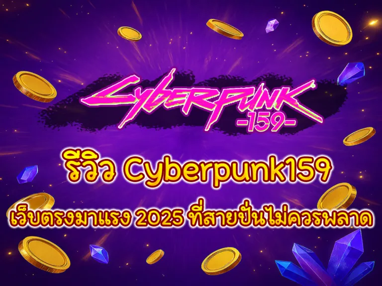 รีวิว Cyberpunk159 เว็บตรงมาแรง 2025 ที่สายปั่นไม่ควรพลาด